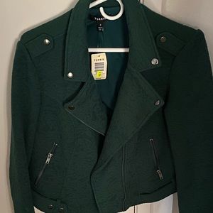 Torrid lace knit moto jacket